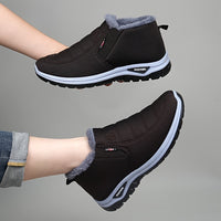 Stivaletti invernali da donna imbottiti da infilare con cerniera