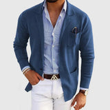 Cardigan da uomo con revers e tasche