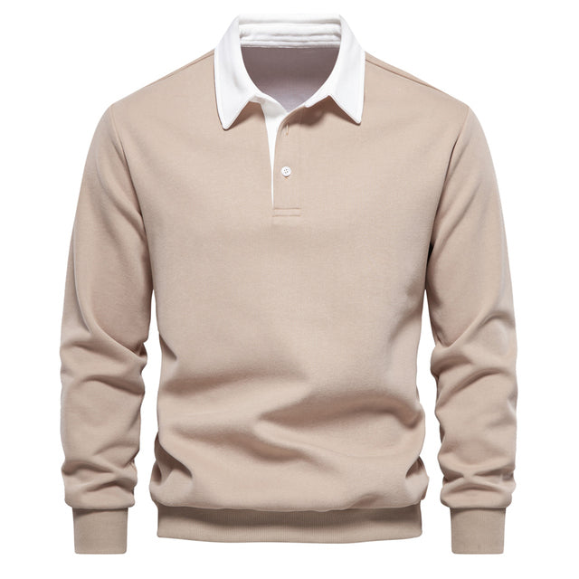 Maglione da uomo stile polo a maniche lunghe | Per tutti i giorni e per il lavoro