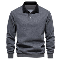 Maglione da uomo stile polo a maniche lunghe | Per tutti i giorni e per il lavoro