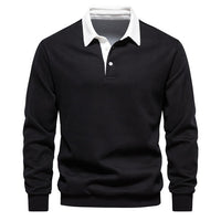 Maglione da uomo stile polo a maniche lunghe | Per tutti i giorni e per il lavoro