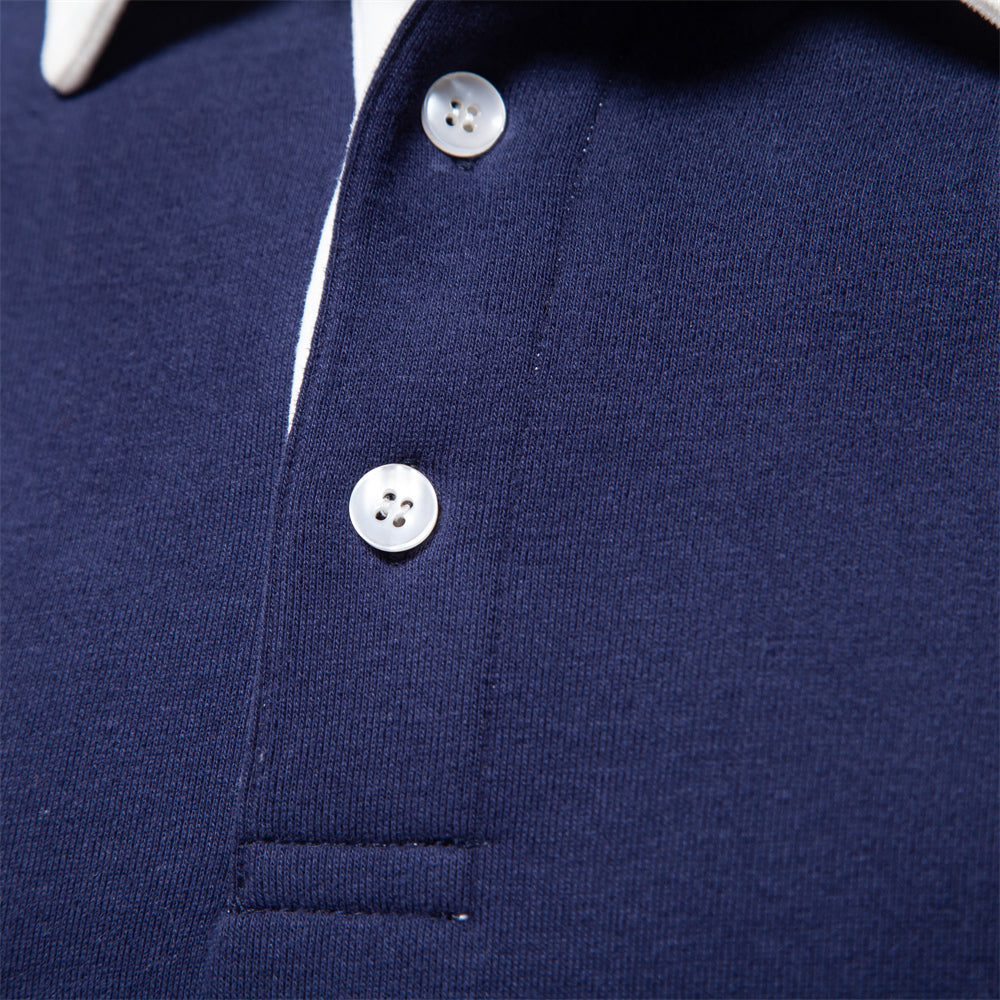 Maglione da uomo stile polo a maniche lunghe | Per tutti i giorni e per il lavoro