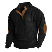Pull pour homme à col montant et boutons