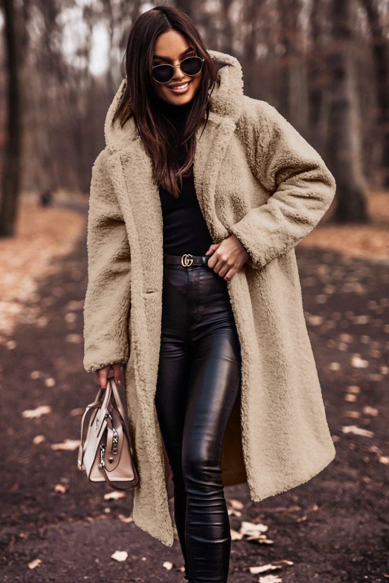 Cappotto invernale lungo da donna con cappuccio, oversize | Caldo, per tutti i giorni e per le passeggiate
