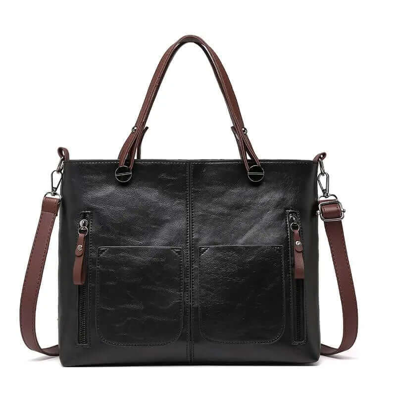 Γυναικεία shopper τσάντα ώμου και χιαστί με τσέπες με φερμουάρ | ευρύχωρη, για τη δουλειά