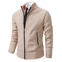 Maglione da uomo con zip | Collo alto e tasche