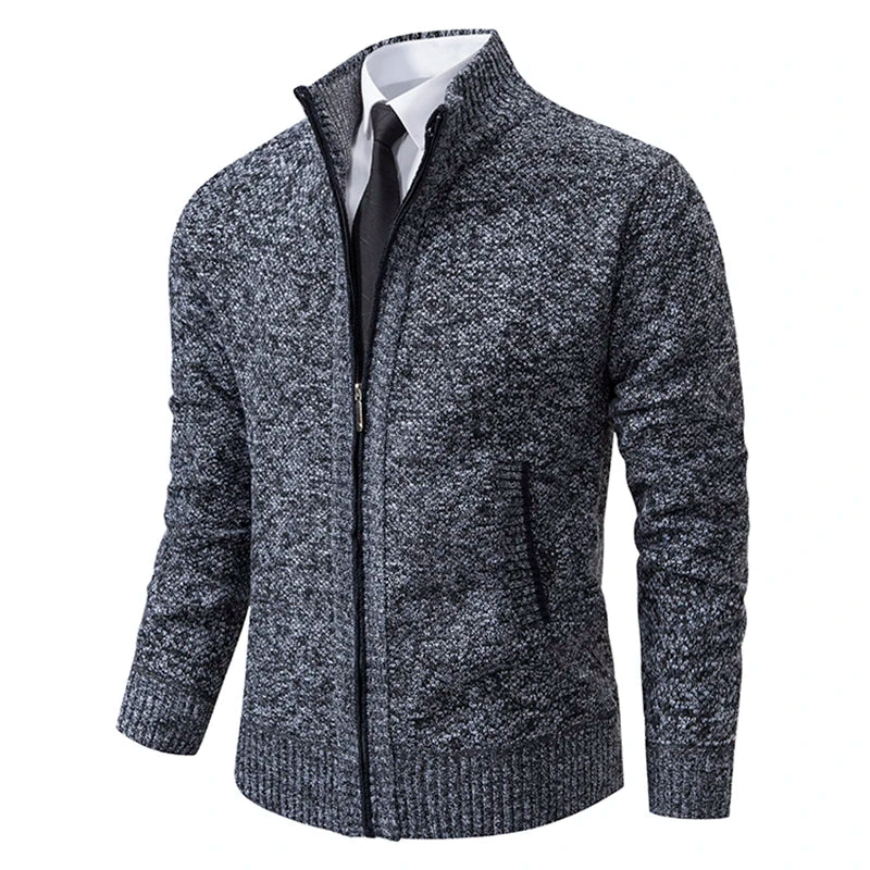 Maglione da uomo con zip | Collo alto e tasche