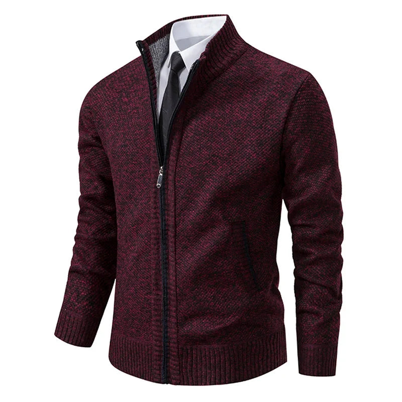 Maglione da uomo con zip | Collo alto e tasche