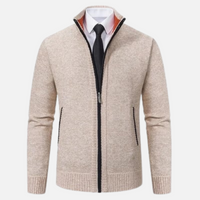 Maglione da uomo con zip | Collo alto e tasche