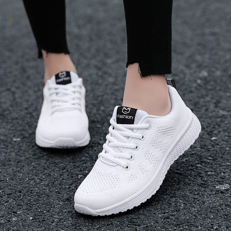 Women’s Orthopedic Lace-Up Mesh Sports Shoes
