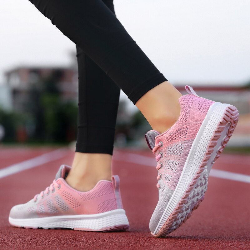 Women’s Orthopedic Lace-Up Mesh Sports Shoes