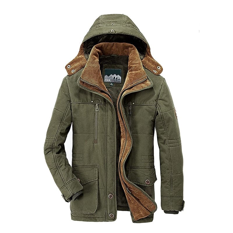 Parka invernale da uomo con cappuccio | imbottito, per tutti i giorni e per l'aria aperta
