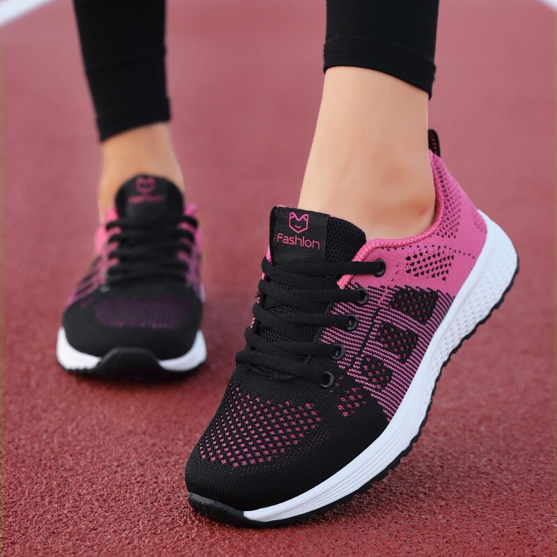 Women’s Orthopedic Lace-Up Mesh Sports Shoes