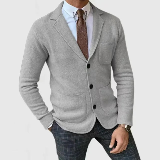 Cardigan da uomo in maglia con bottoni