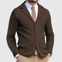 Cardigan da uomo in maglia con bottoni