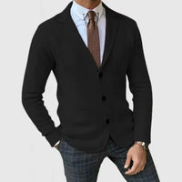 Cardigan da uomo in maglia con bottoni