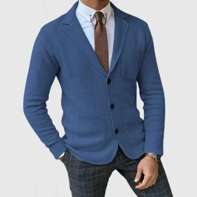 Cardigan da uomo in maglia con bottoni