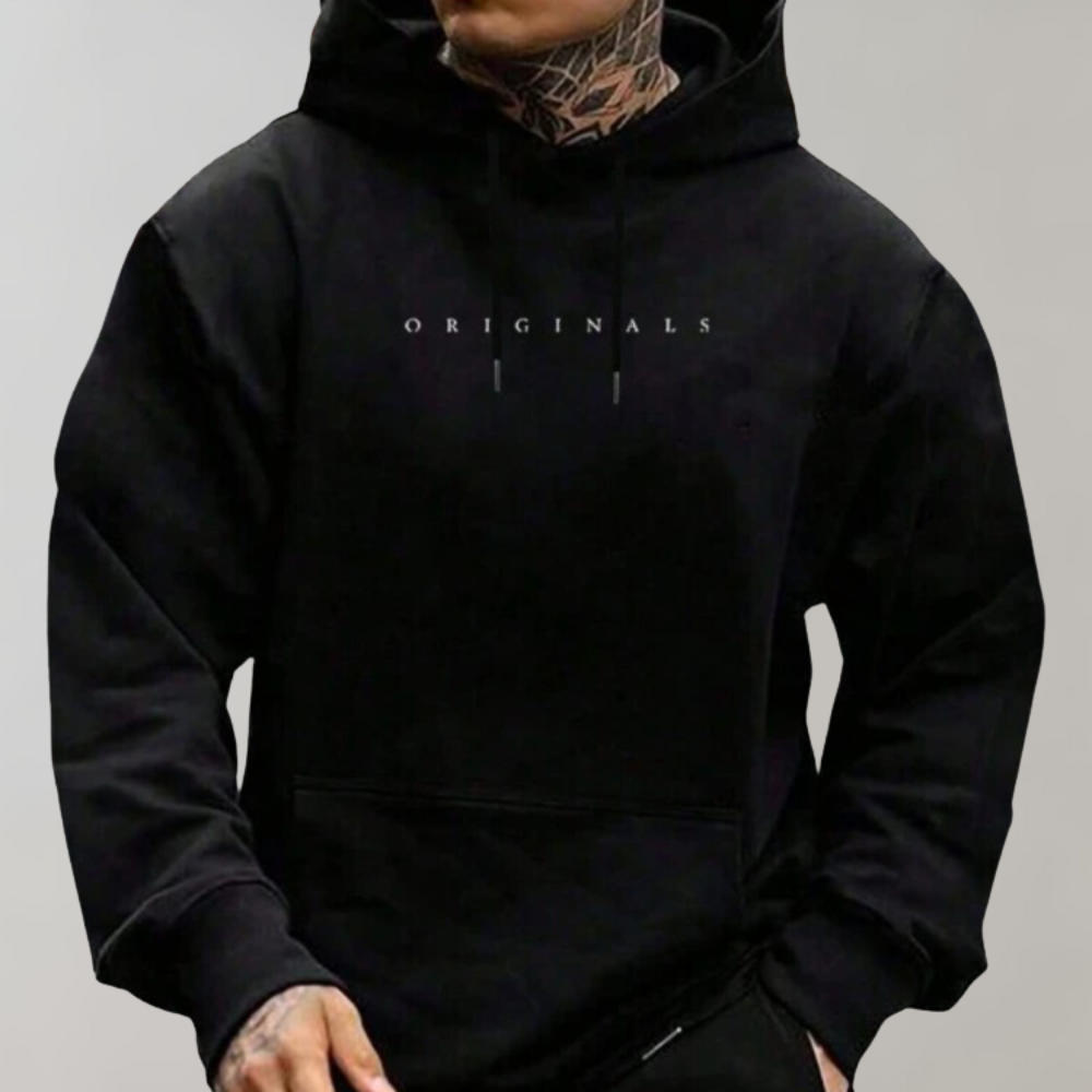 Sweat à capuche imprimé pour homme