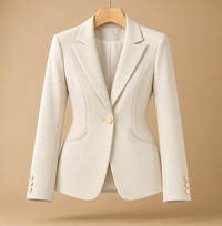 Blazer elegante da donna, aderente e monopetto