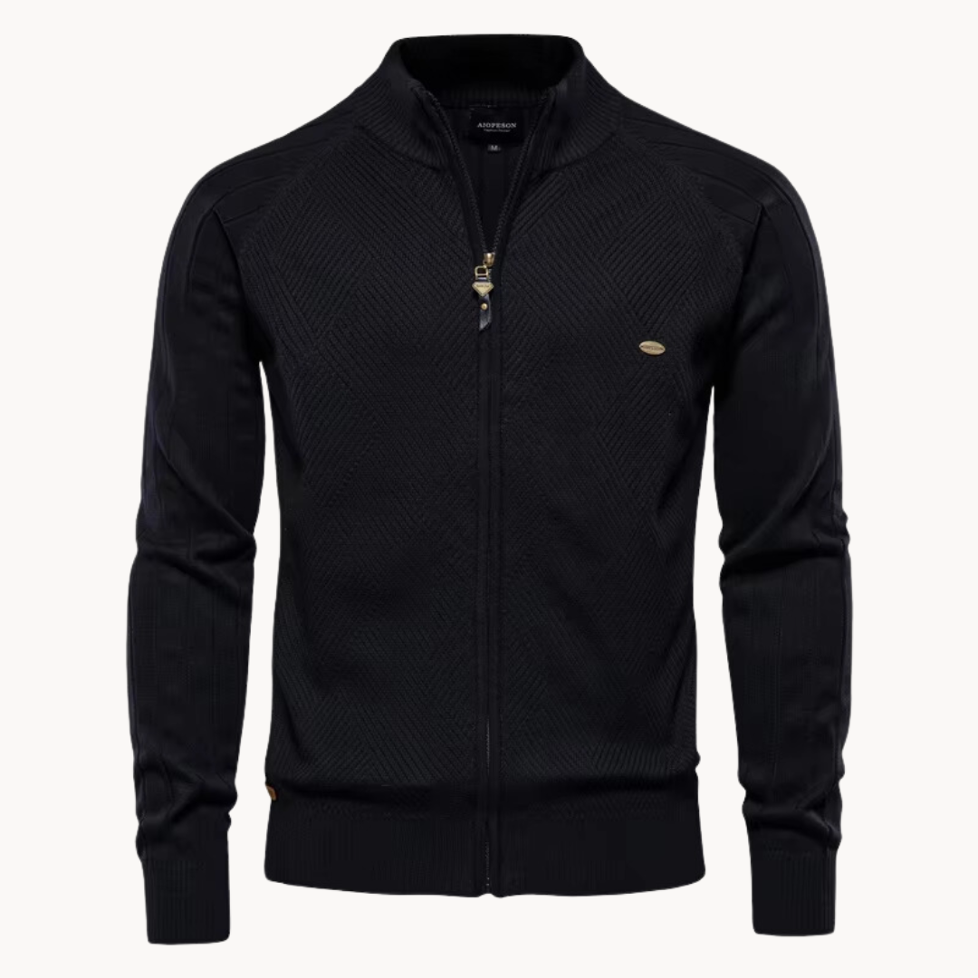 Cardigan pour homme | Col montant, idéal pour superposer au quotidien