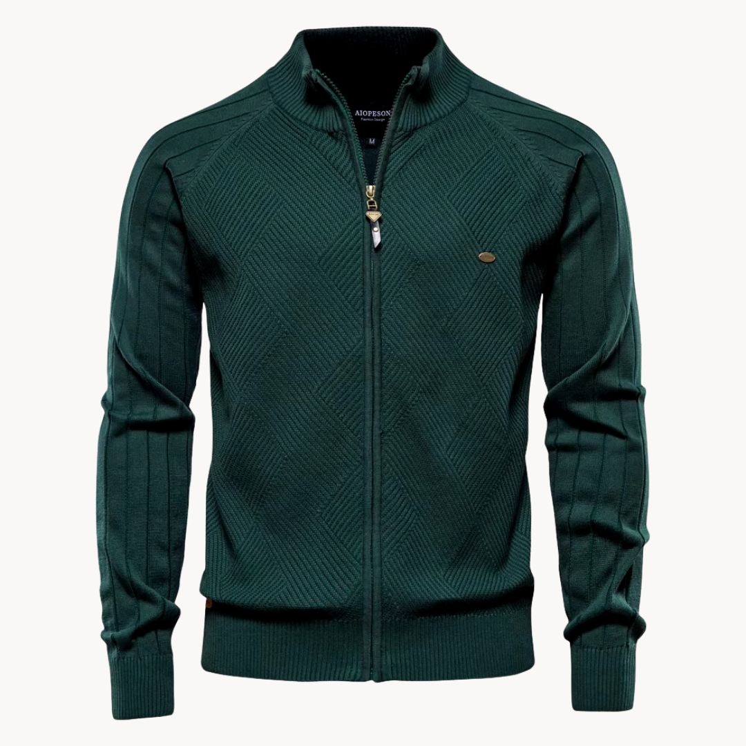 Cardigan pour homme | Col montant, idéal pour superposer au quotidien