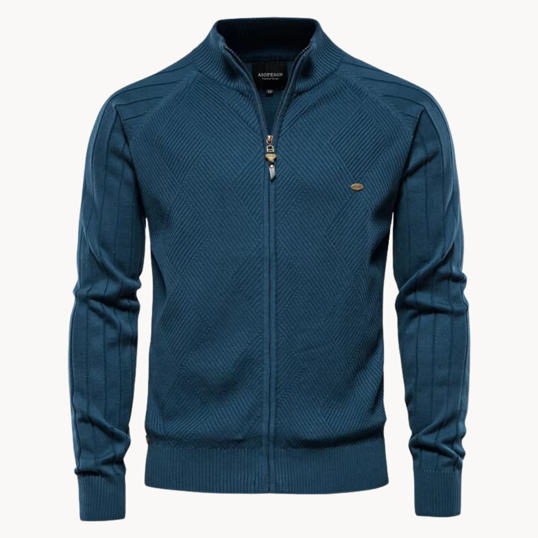 Cardigan pour homme | Col montant, idéal pour superposer au quotidien