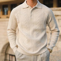 Pulover polo pentru bărbați, cu guler | Stil casual