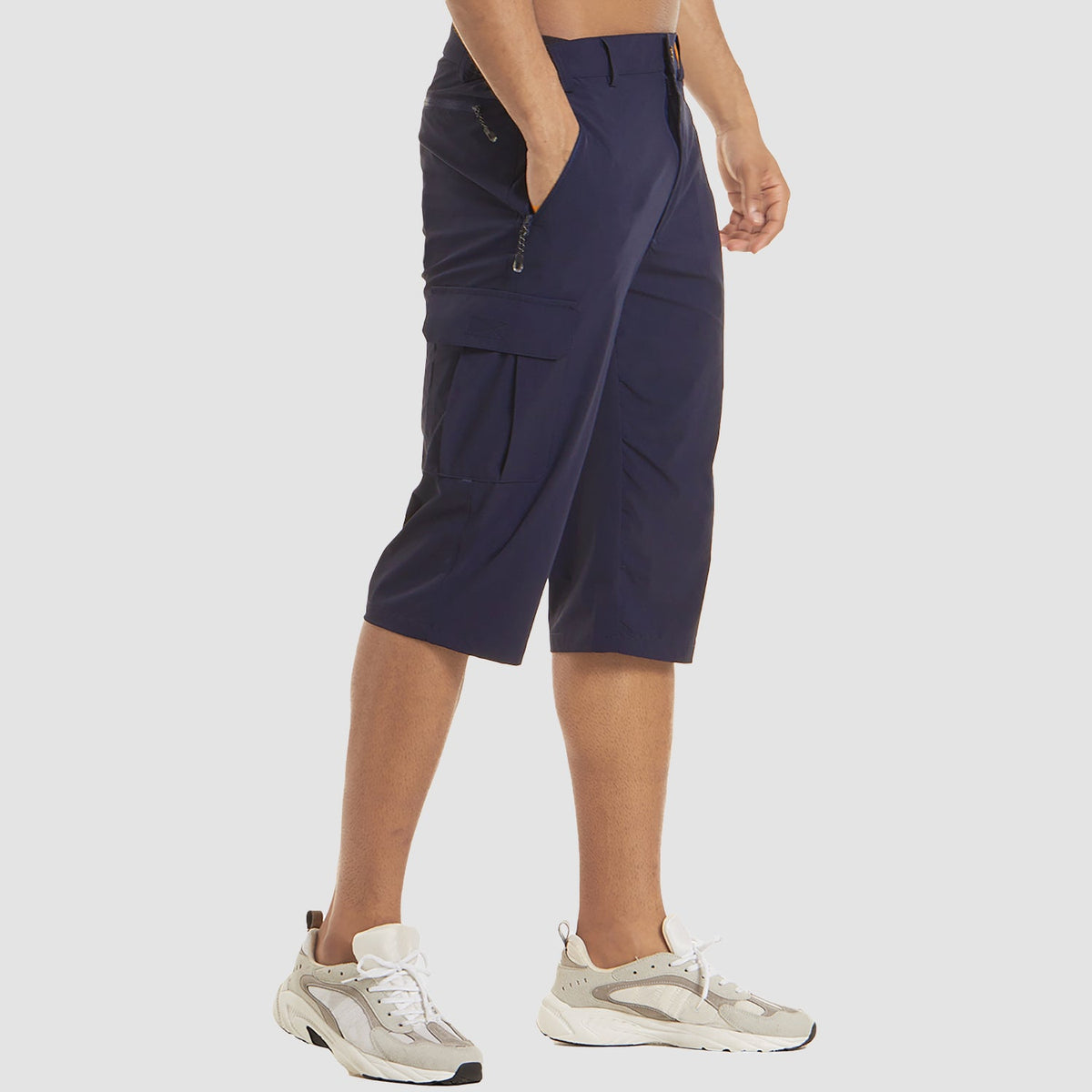Men's summer cargo shorts with pockets