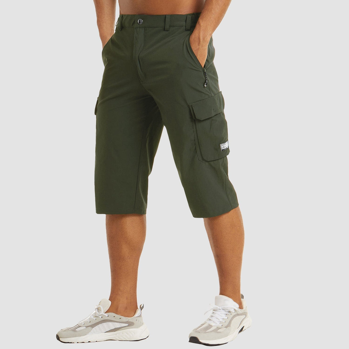 Men's summer cargo shorts with pockets