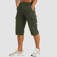 Men's summer cargo shorts with pockets