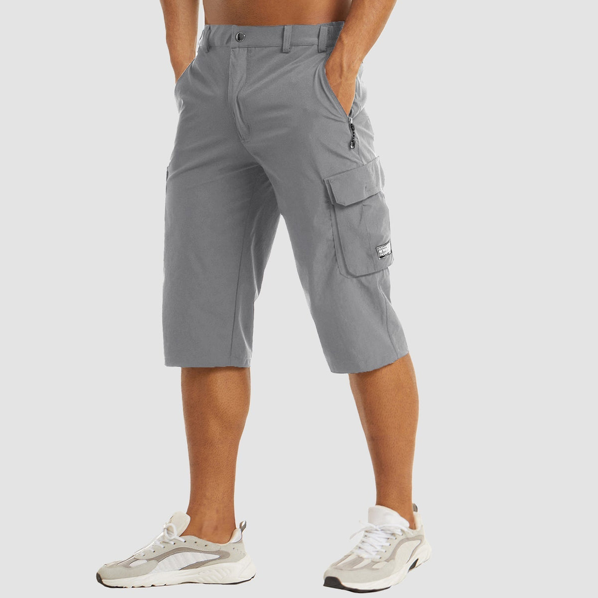 Men's summer cargo shorts with pockets