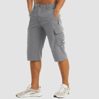 Men's summer cargo shorts with pockets