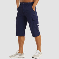 Men's summer cargo shorts with pockets