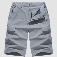 Men's summer cargo shorts with pockets