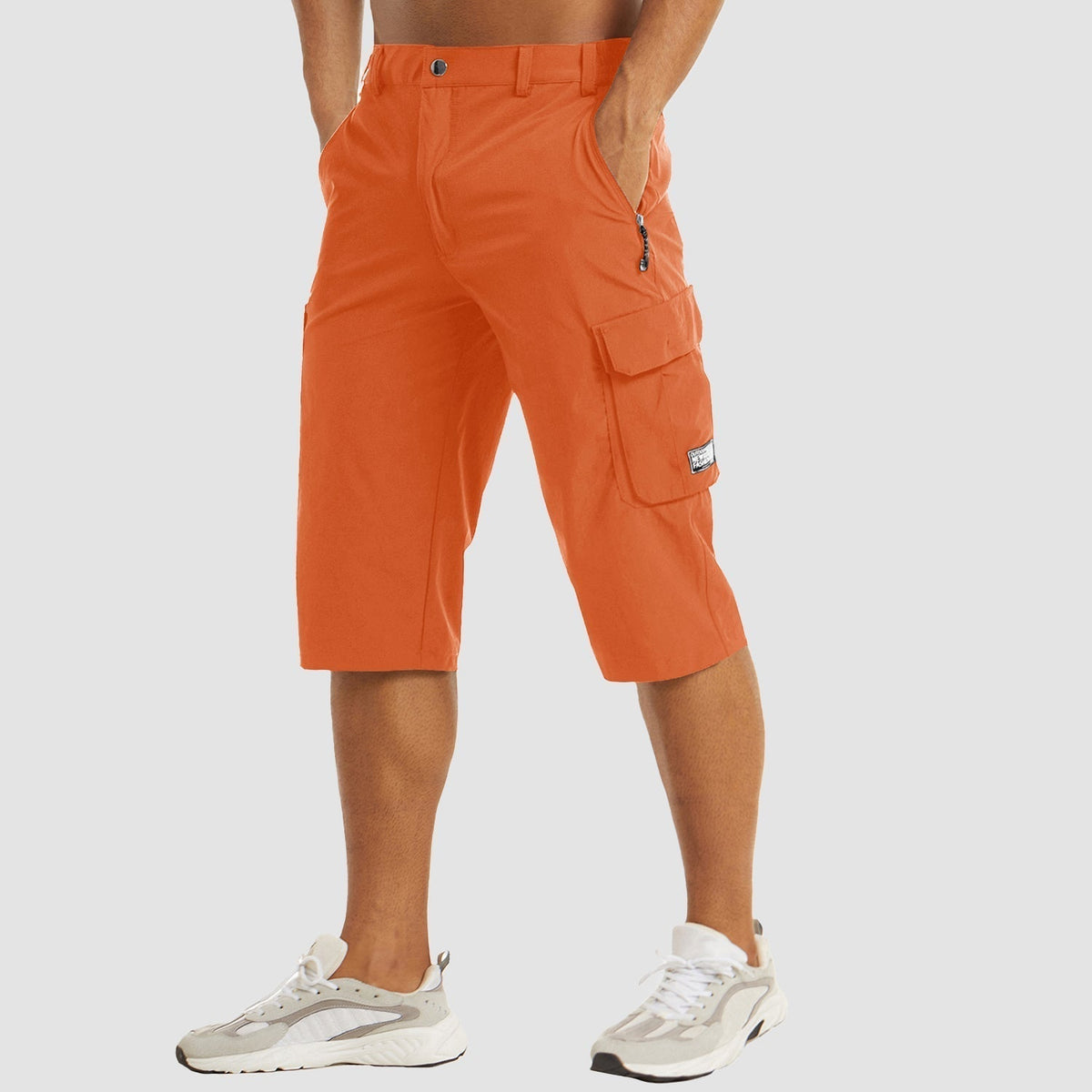Men's summer cargo shorts with pockets