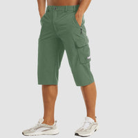 Men's summer cargo shorts with pockets