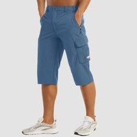 Men's summer cargo shorts with pockets