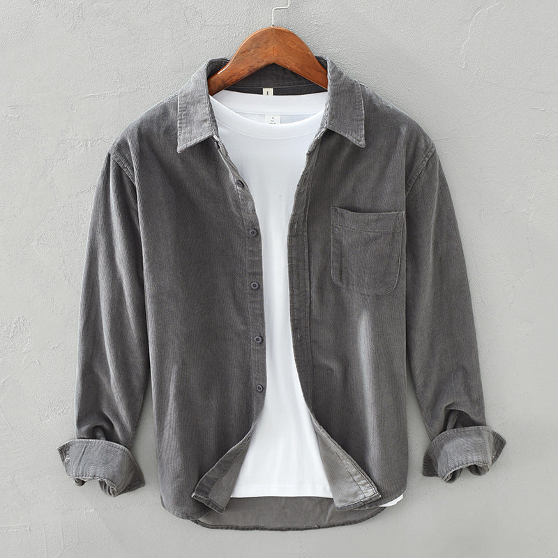 Camicia da uomo con tasca sul petto