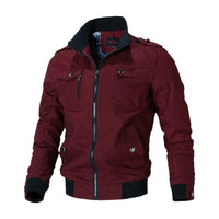 Blouson bomber d’été pour homme avec col montant et fermeture éclair
