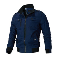 Blouson bomber d’été pour homme avec col montant et fermeture éclair