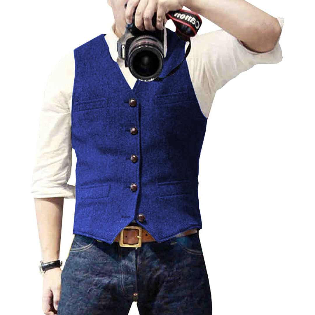 Gilet elegante da uomo con bottoni