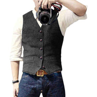 Gilet elegante da uomo con bottoni