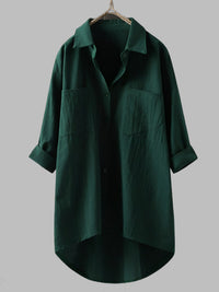 Chemise longue ample avec poches