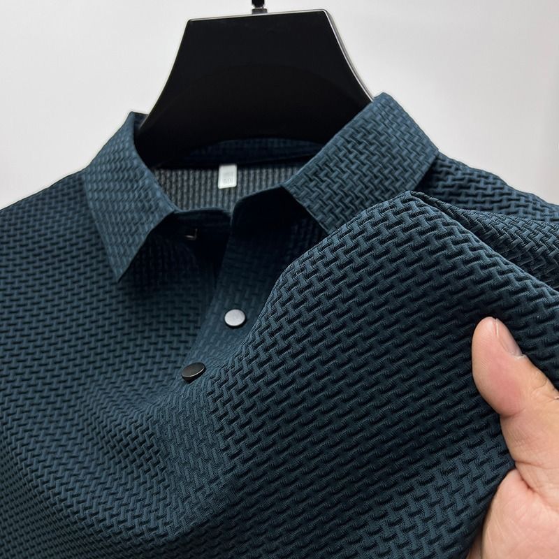 Polo estiva da uomo testurizzata