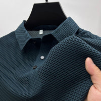 Polo estiva da uomo testurizzata