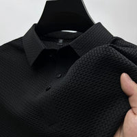 Polo estiva da uomo testurizzata
