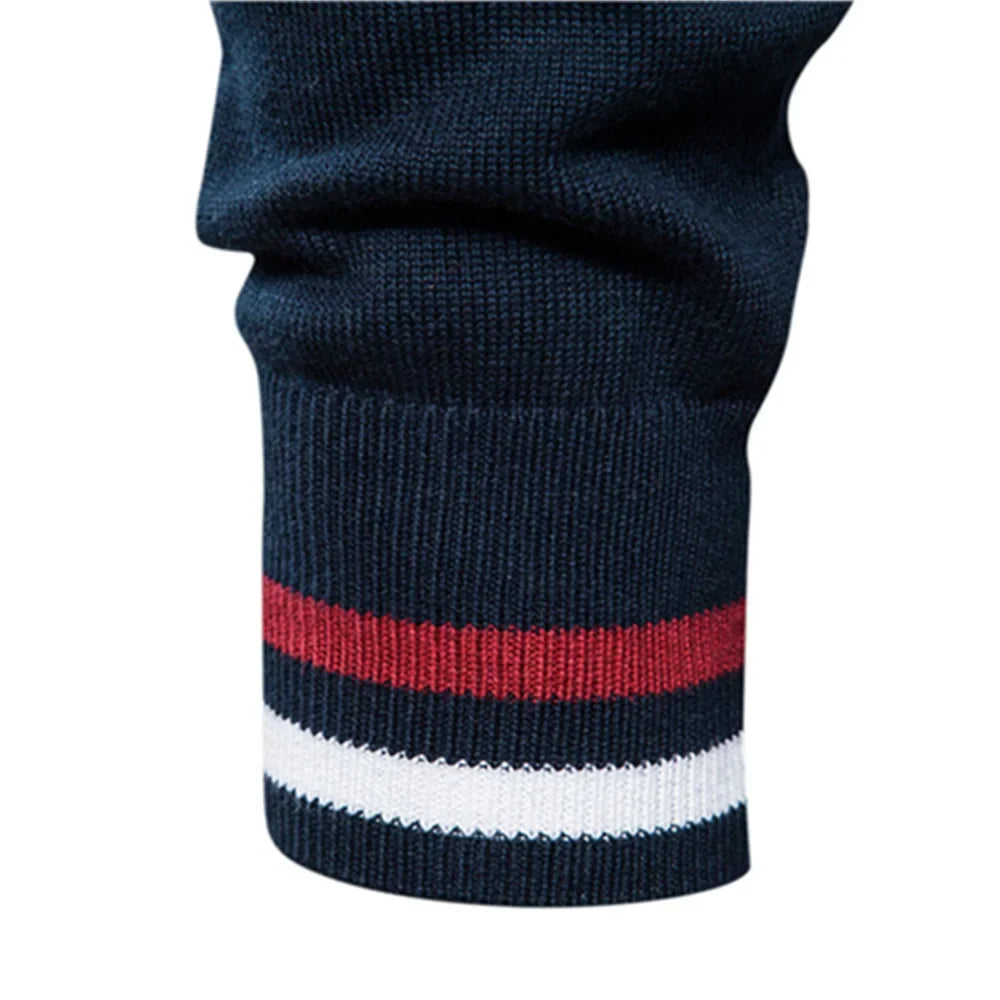 Cardigan da uomo con cerniera e collo alto
