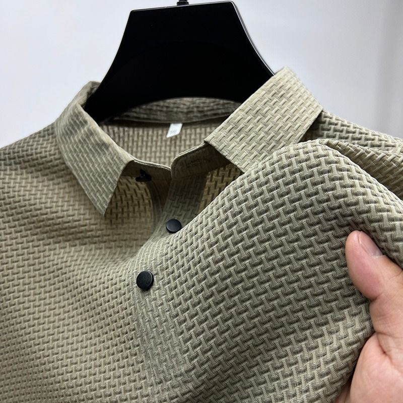 Polo estiva da uomo testurizzata