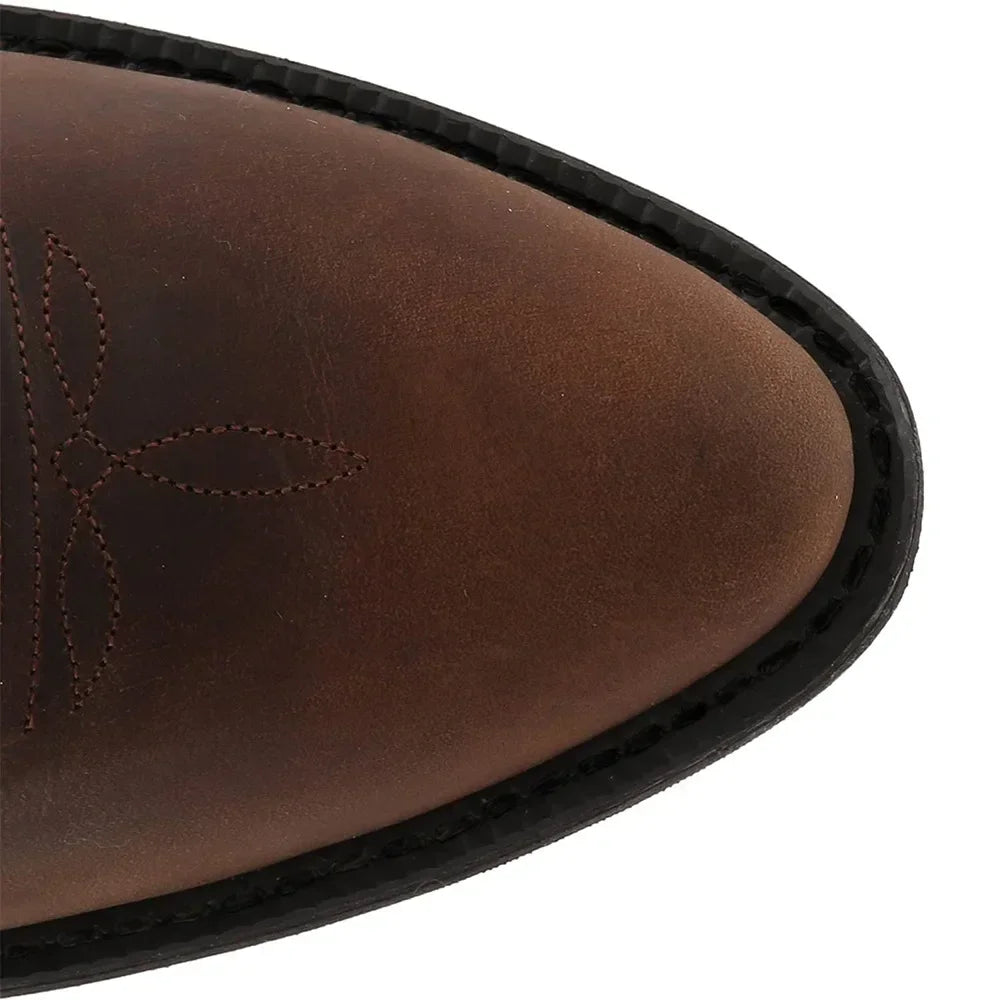 Cizme de iarnă bărbătești de cowboy, cu broderie | elegante