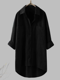 Chemise longue ample avec poches